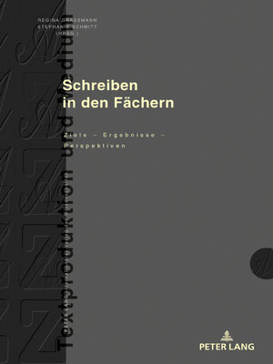 cover image of Schreiben in den Faechern